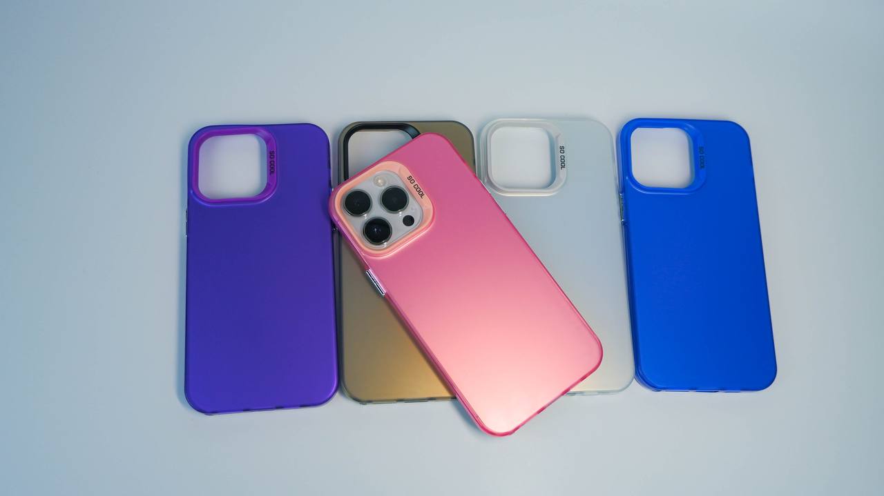 Чехол для iPhone 15 Pro Max So Прохладный пластик+силикон