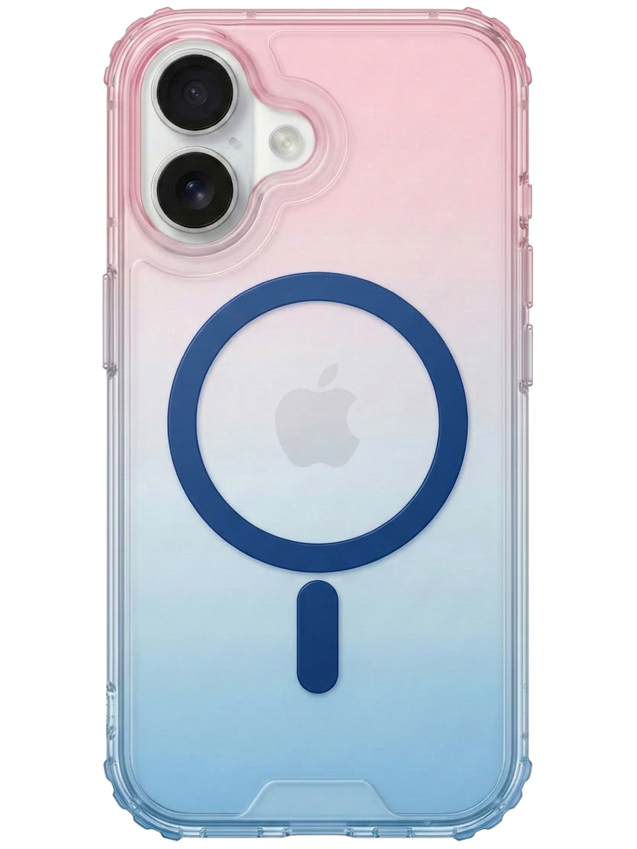 Чехол для iPhone 17 Градиент MagSafe силикон