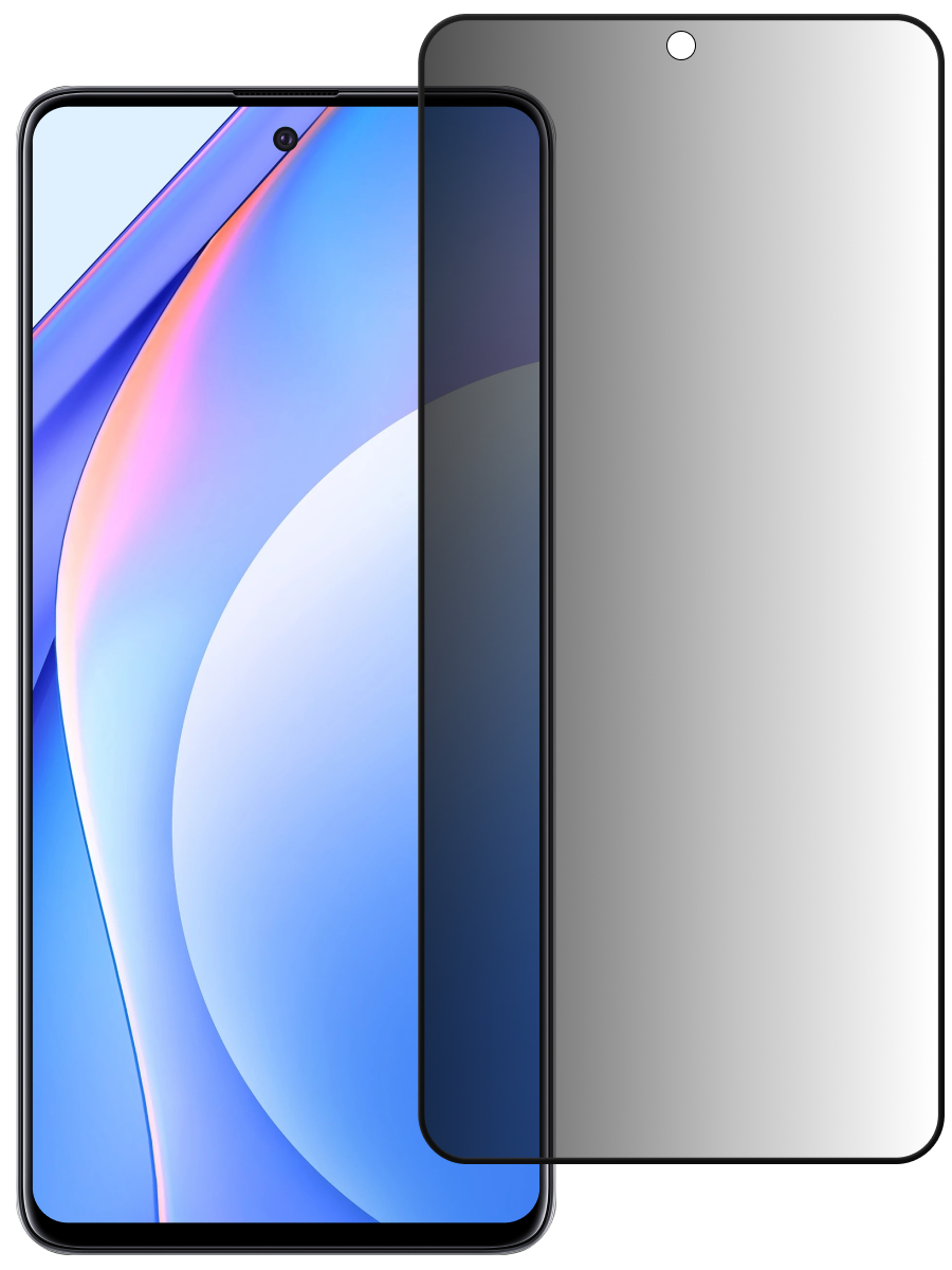 Защитное стекло для Realme C55 Антишпион 5Д Люкс