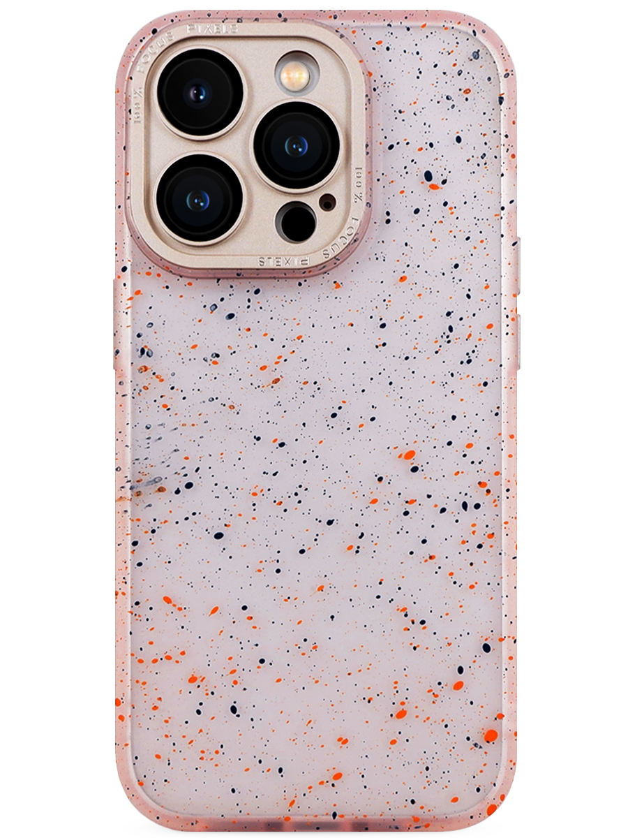 Чехол для iPhone 14 Pro Брызги Краски пластик+силикон