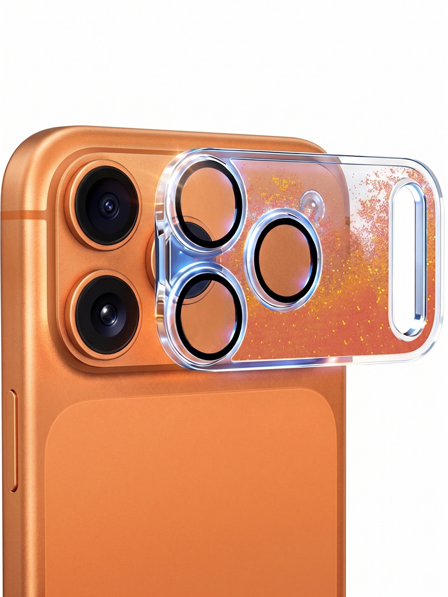 Защитное стекло камеры для iPhone 17 Pro Блестки