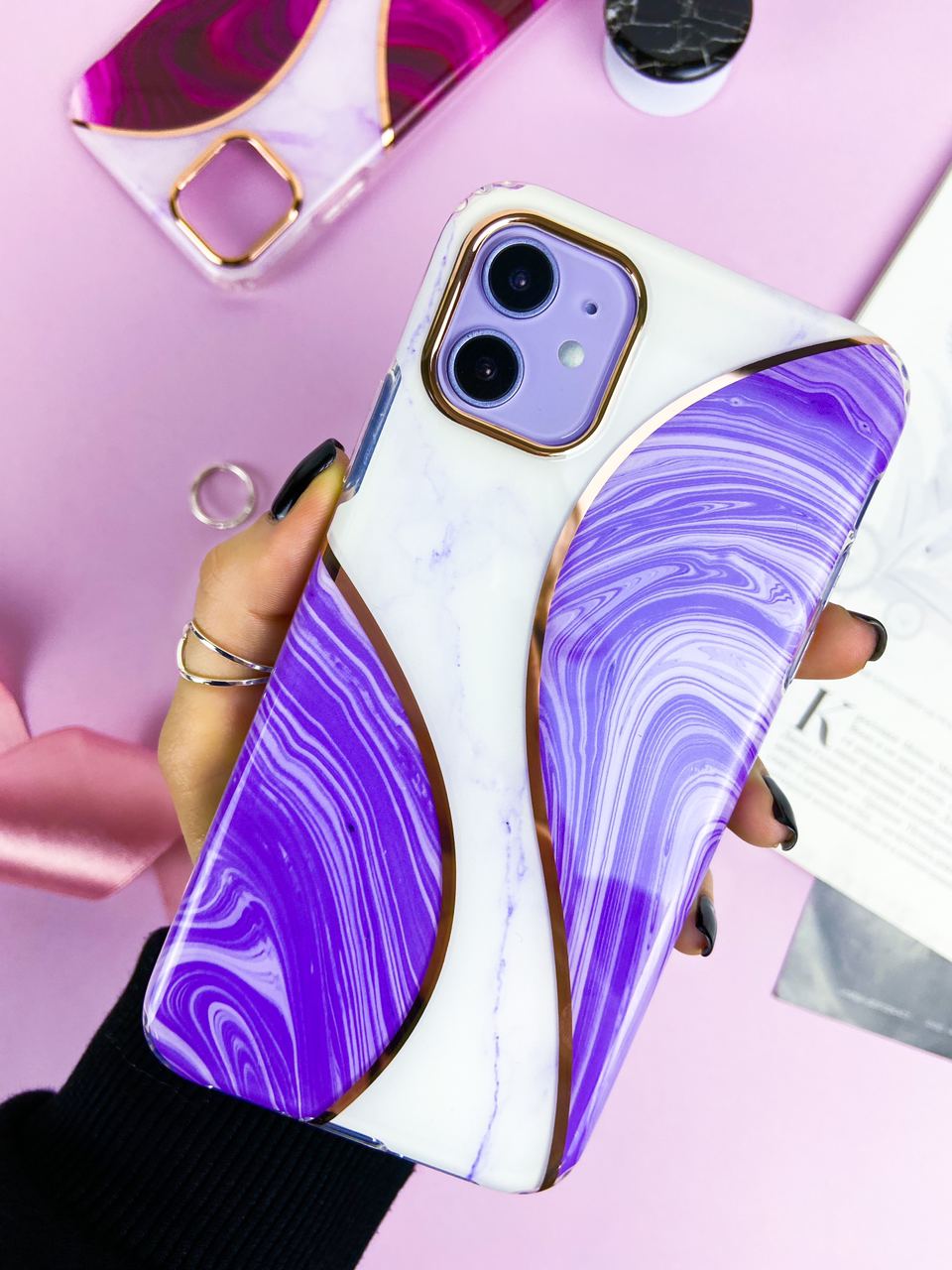 Чехол для iPhone 11 Pro Мраморный волна силикон