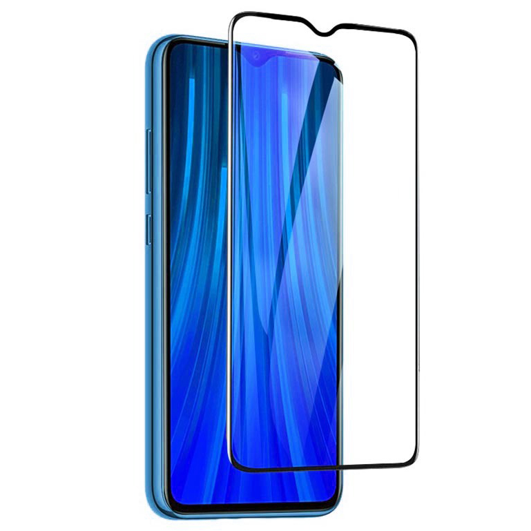 Защитное стекло для Xiaomi Redmi 9T 18Д с силиконовой рамкой