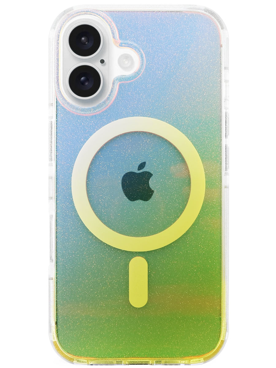 Чехол для iPhone 16 Дымка MagSafe пластик+силикон