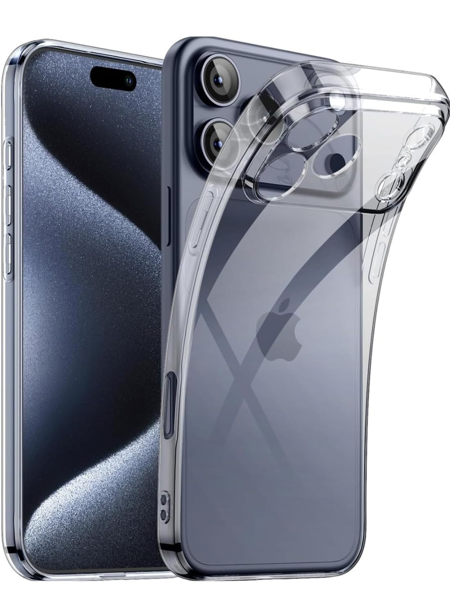 Чехол для iPhone 17 Pro Max Ультратонкий силикон Premium с защитой камеры