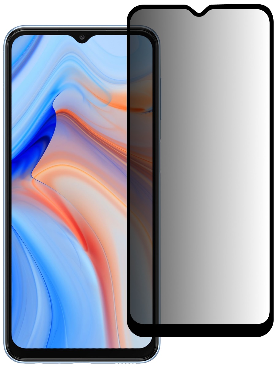 Защитное стекло для Oppo A38 Антишпион 5D Premium