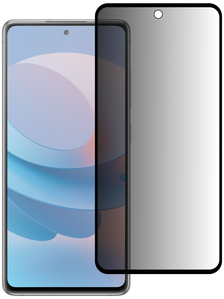 Защитное стекло для Samsung A71 Антишпион 5D Premium