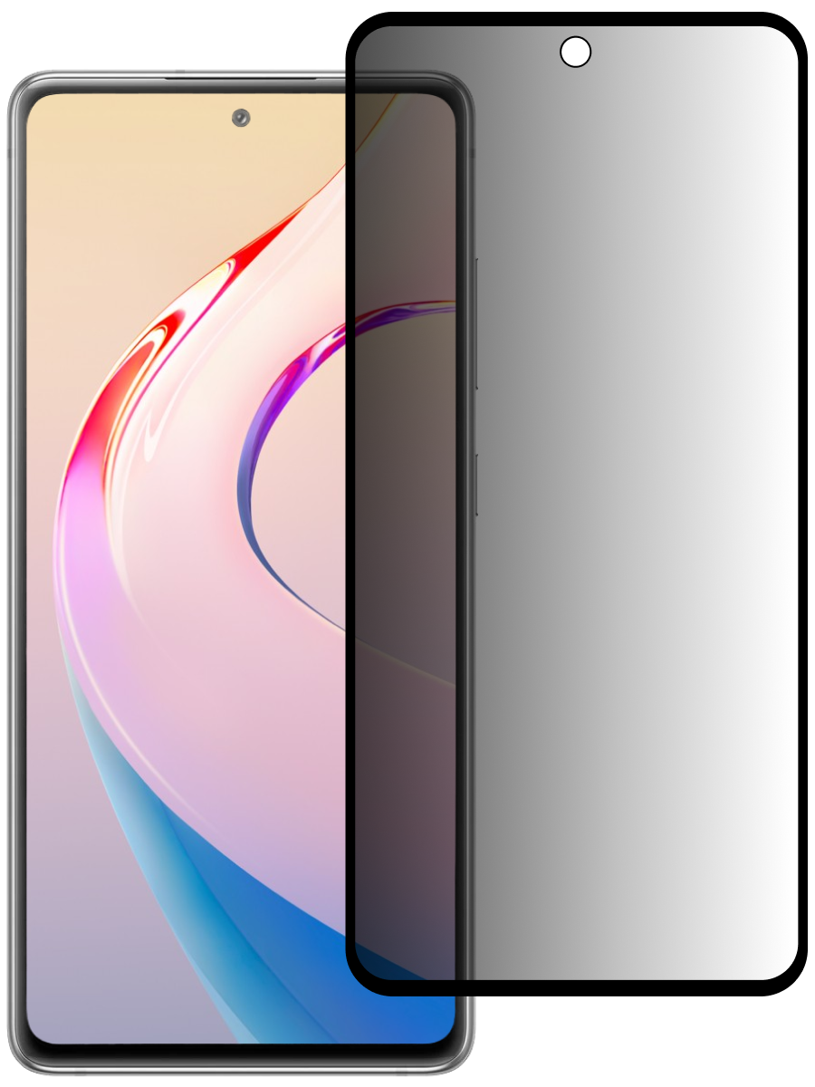 Защитное стекло для Xiaomi Redmi Note 10 / Redmi Note 10s Антишпион 5D Premium