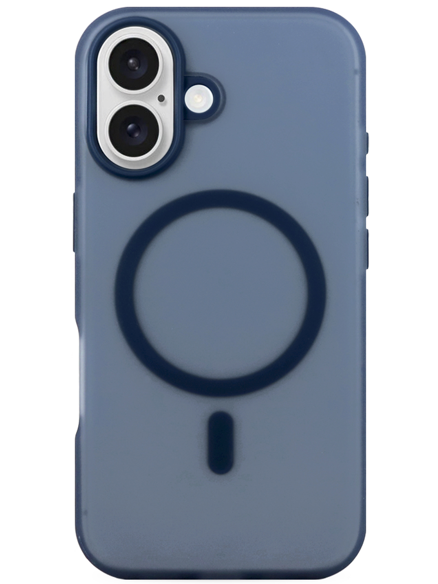 Чехол для iPhone 16 Plus Downy Magsafe PC+силикон