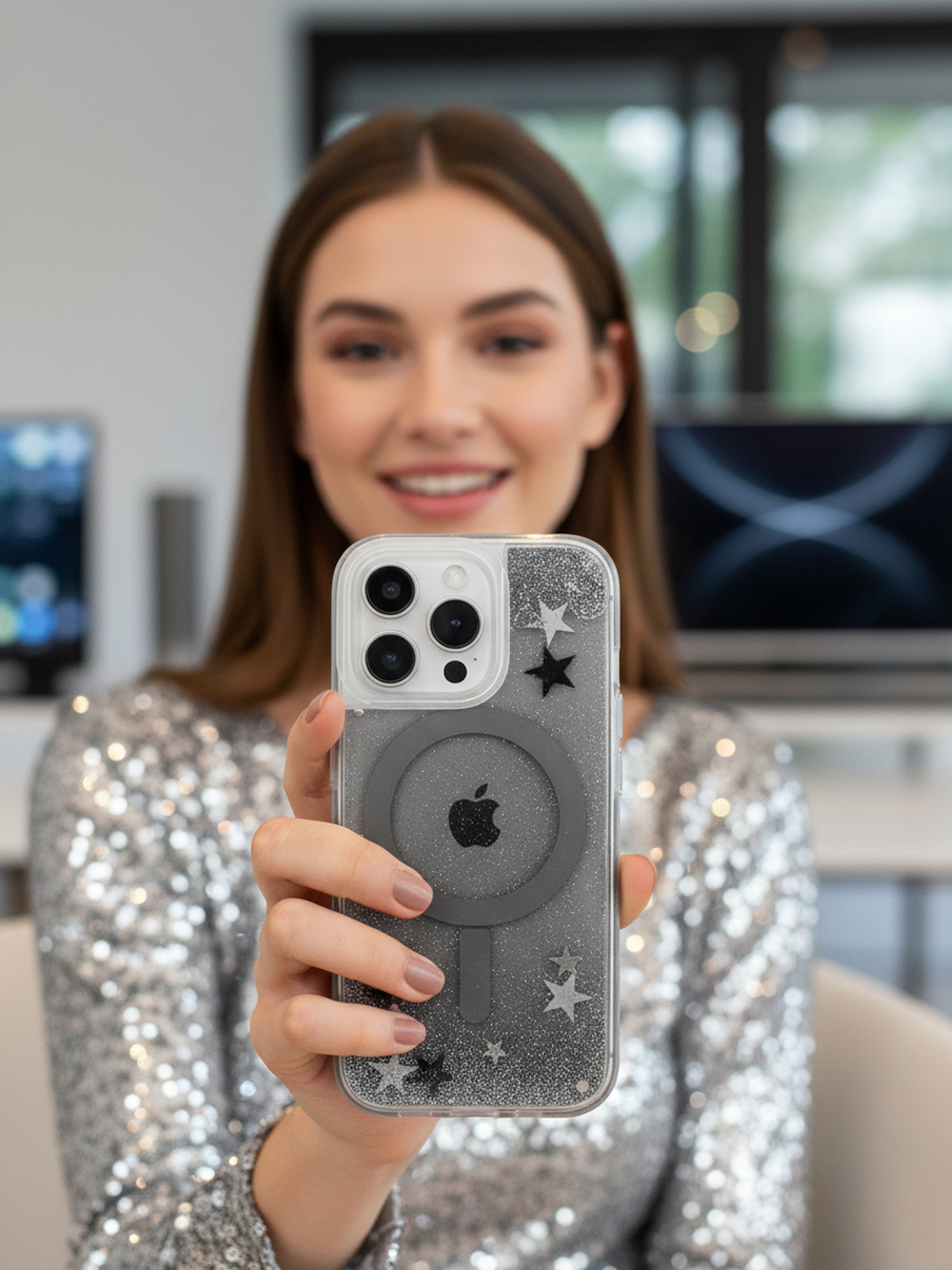 Чехол для iPhone 16 Pro Max Банки MagSafe пластик+силикон