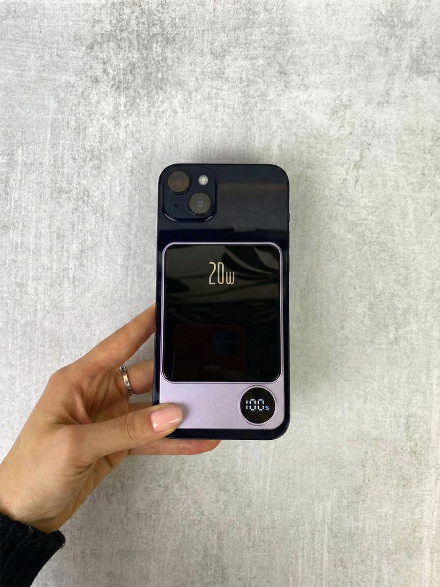 Магнитный беспроводной внешний аккумулятор Q9 20W 10000мАч