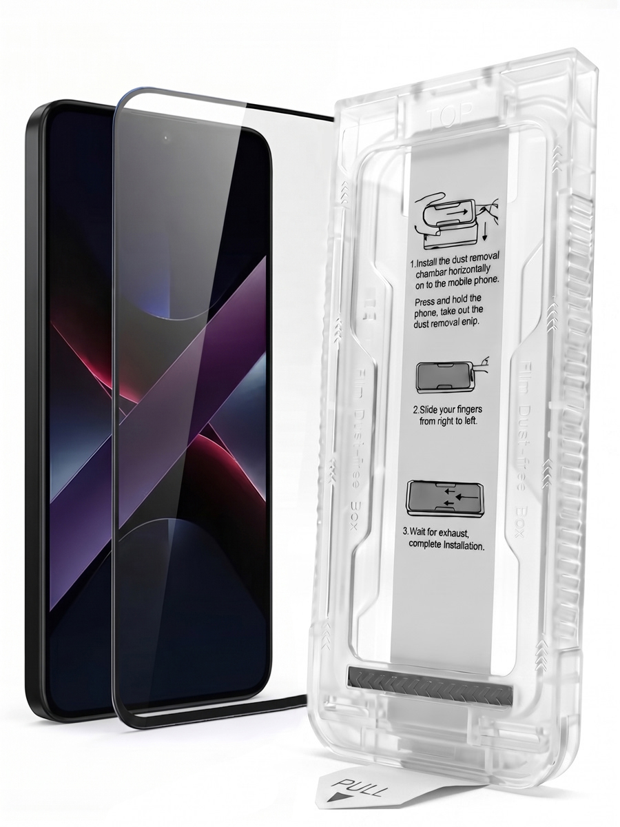 Защитное стекло для Xiaomi Poco X8 Pro LS с авто-установкой