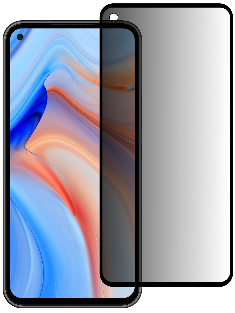 Защитное стекло для Oppo A53 Антишпион 5D Premium
