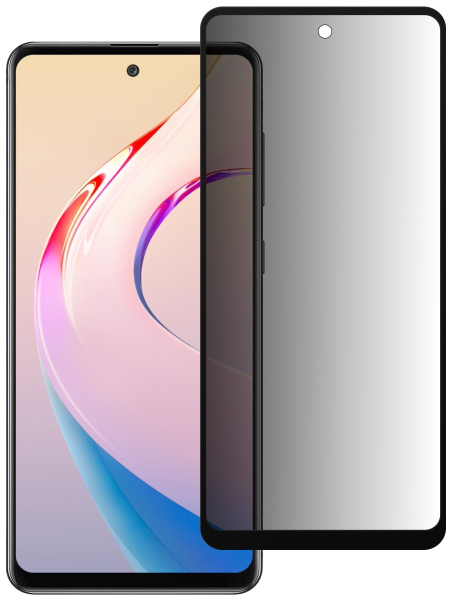 Защитное стекло для Xiaomi Redmi 10 Антишпион 5Д Люкс