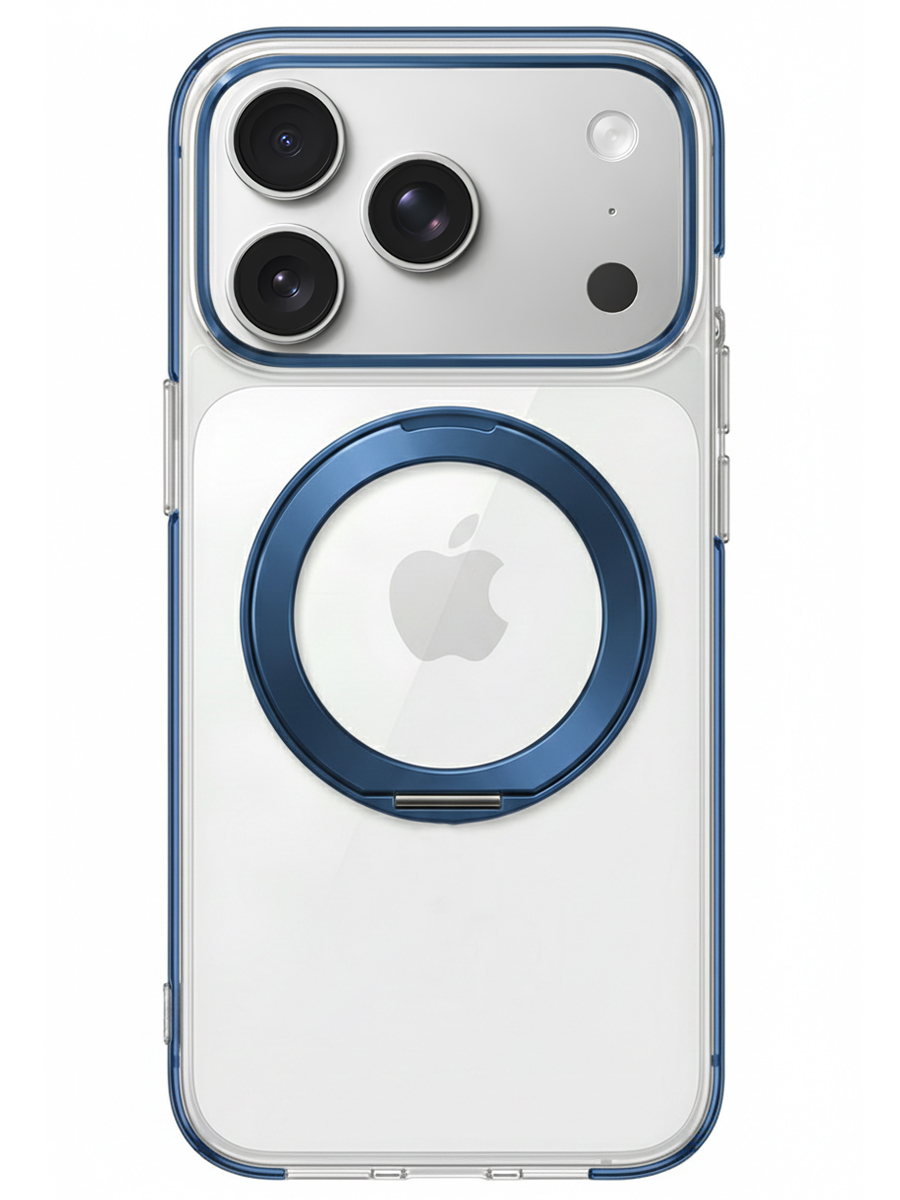 Чехол для iPhone 17 Pro Цветные кольца MagSafe силикон