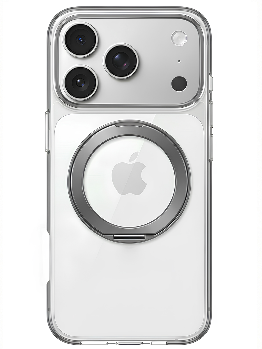 Чехол для iPhone 17 Pro Цветные кольца MagSafe силикон