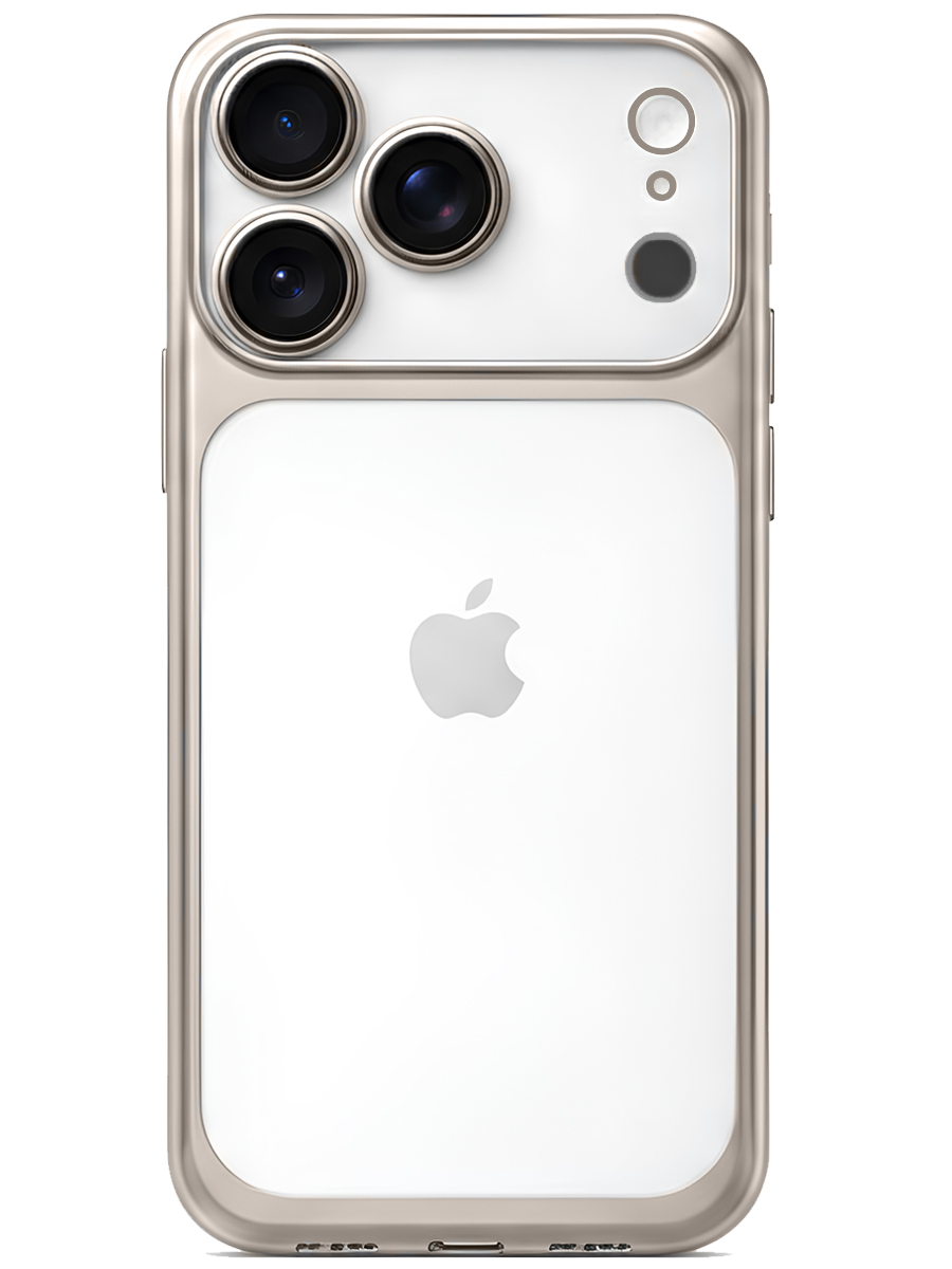 Чехол для iPhone 17 Pro Хромированные грани