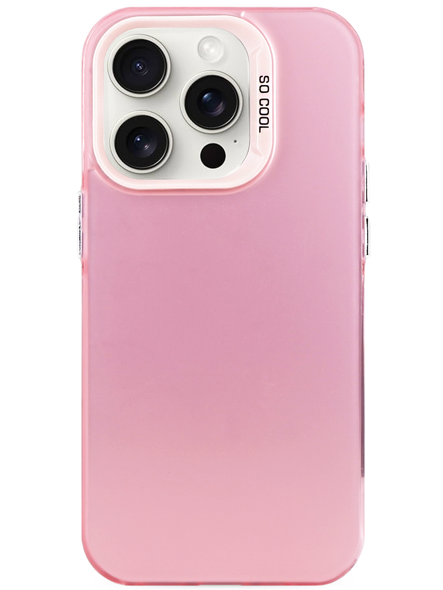 Чехол для iPhone 15 Pro Max So Прохладный пластик+силикон