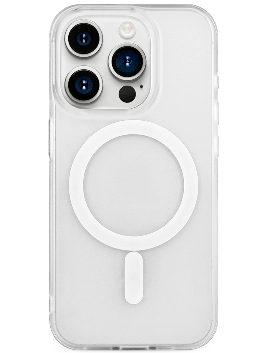 Чехол для iPhone 15 Pro Nacre Magsafe PC+cиликон