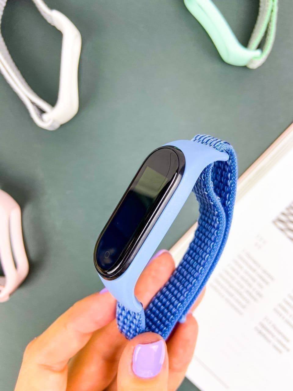 Ремешок для Xiaomi Mi Band 3 / 4 / 5 / 6 / 7 Нейлоновый