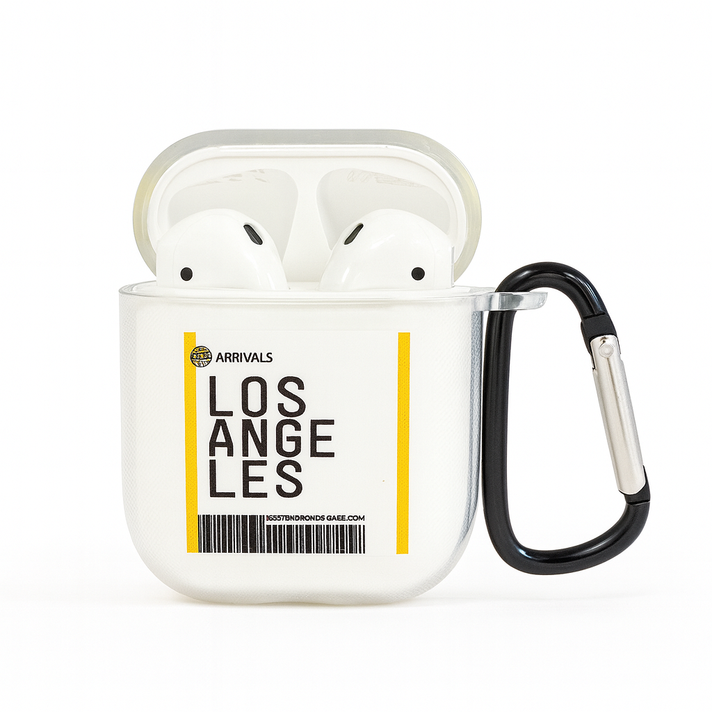 Чехол для AirPods 1/2 Cities с карабином