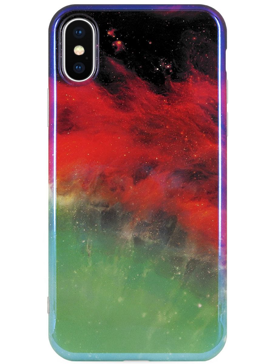 Чехол для iPhone X / XS Космос шарм силикон