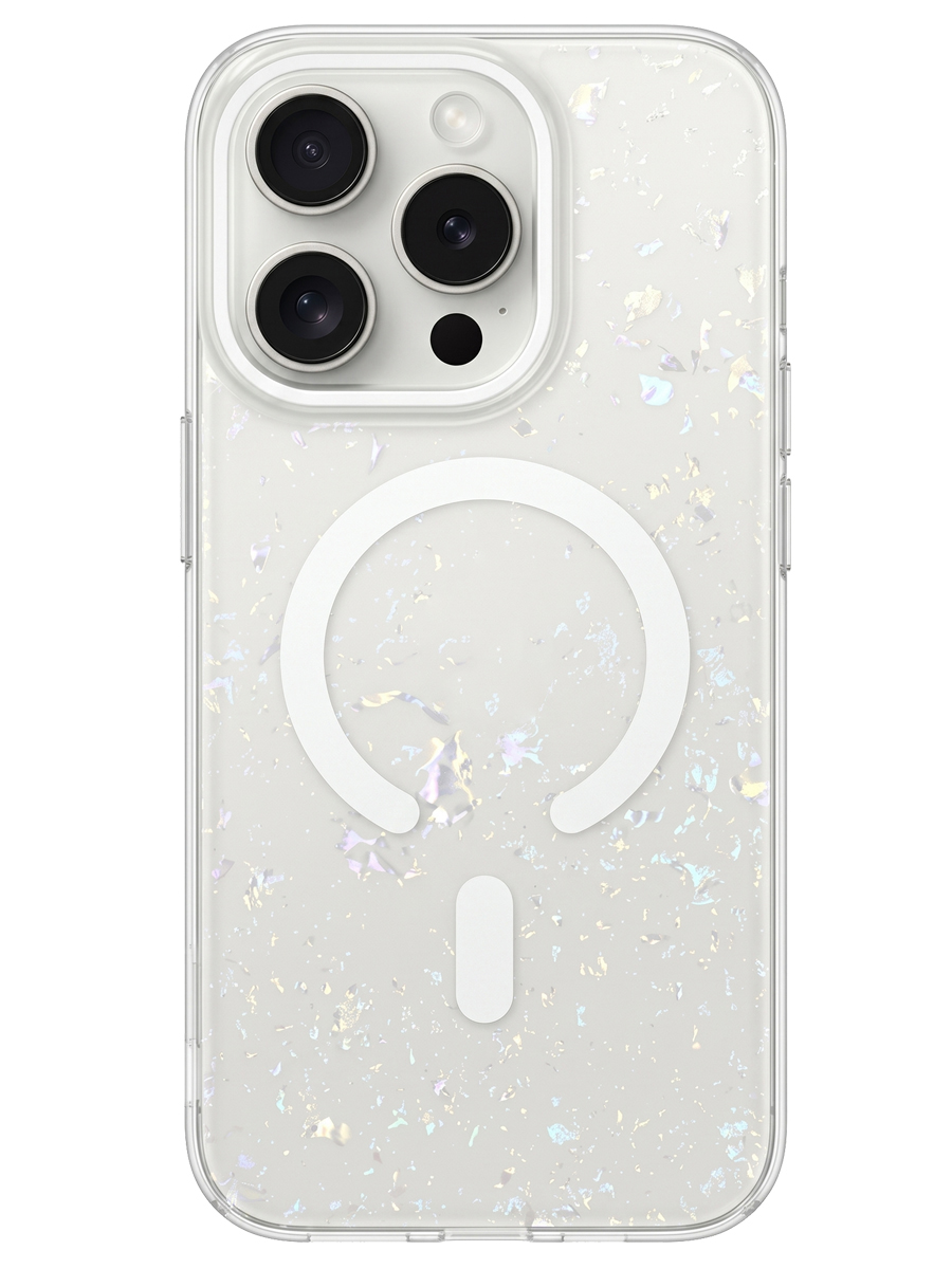 Чехол для iPhone 16 Pro Max Жемчужный MagSafe