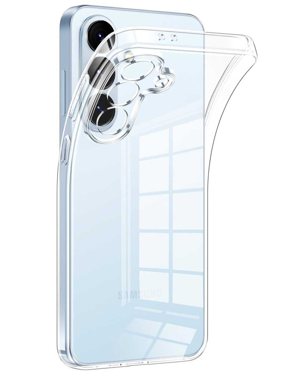 Чехол для Samsung S25 Ультратонкий силикон Люкс с защитой камеры