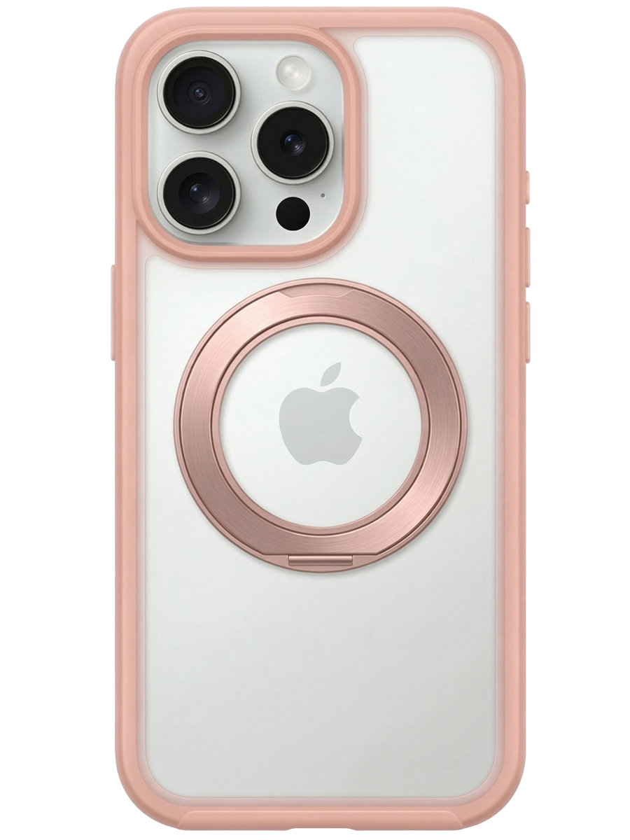 Чехол для iPhone 16 Pro Магнитный шарм пластик+силикон