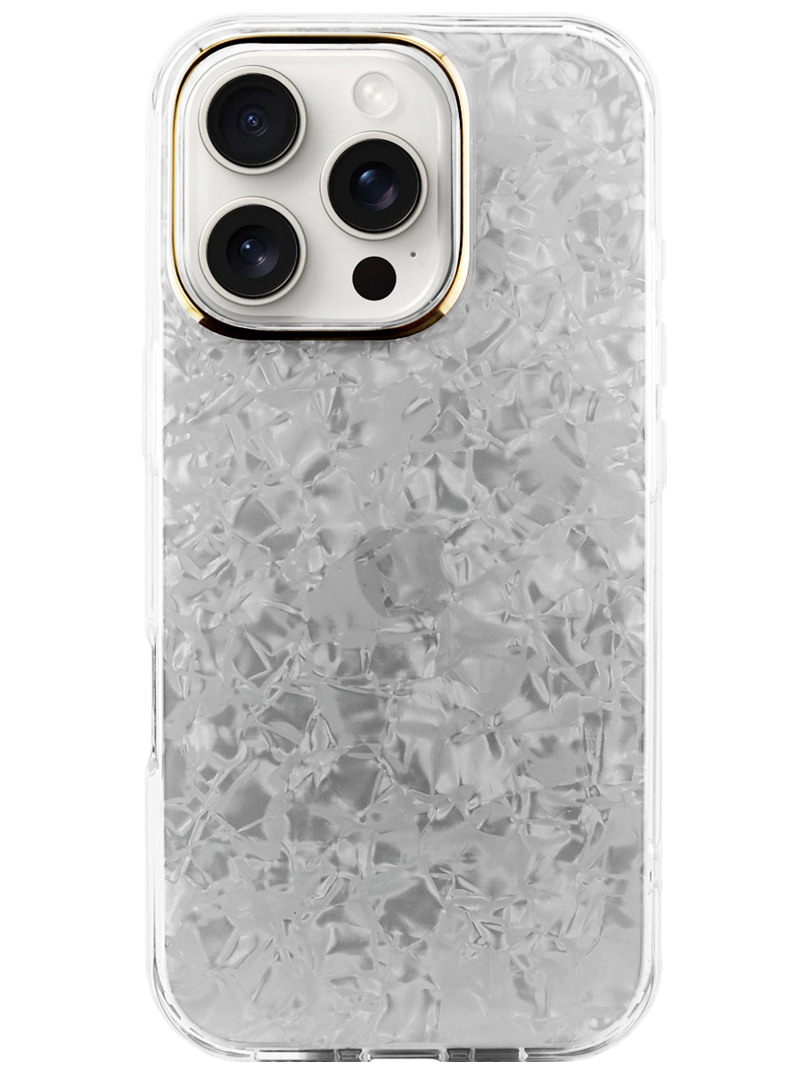 Чехол для iPhone 16 Pro Pearl Ice PC+cиликон
