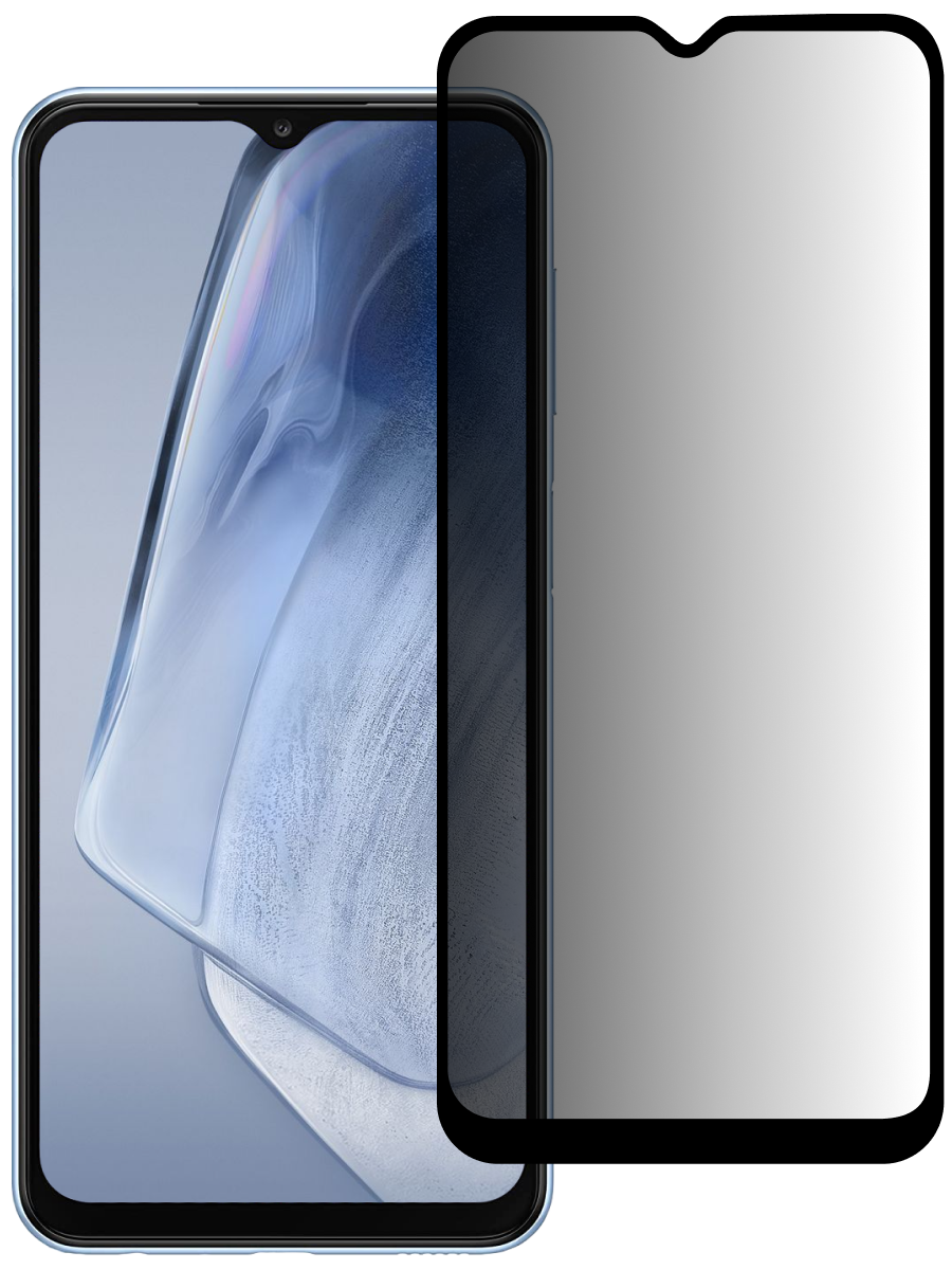 Защитное стекло для Vivo Y1S Антишпион 5D Premium