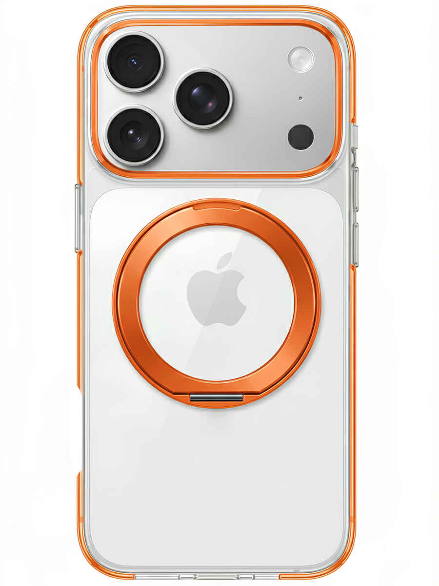 Чехол для iPhone 17 Pro Цветные кольца MagSafe силикон