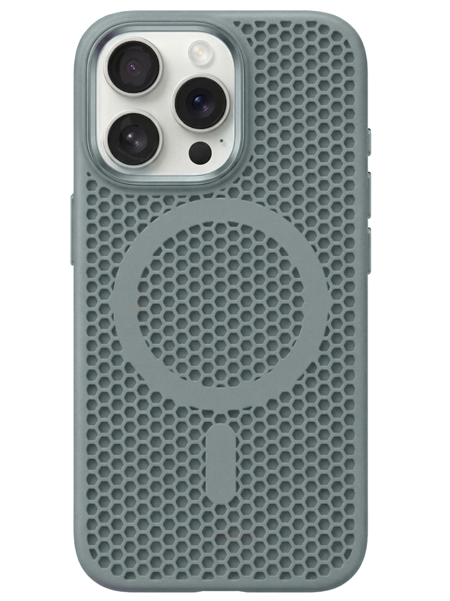 Чехол для iPhone 16 Pro Неосетка силикон