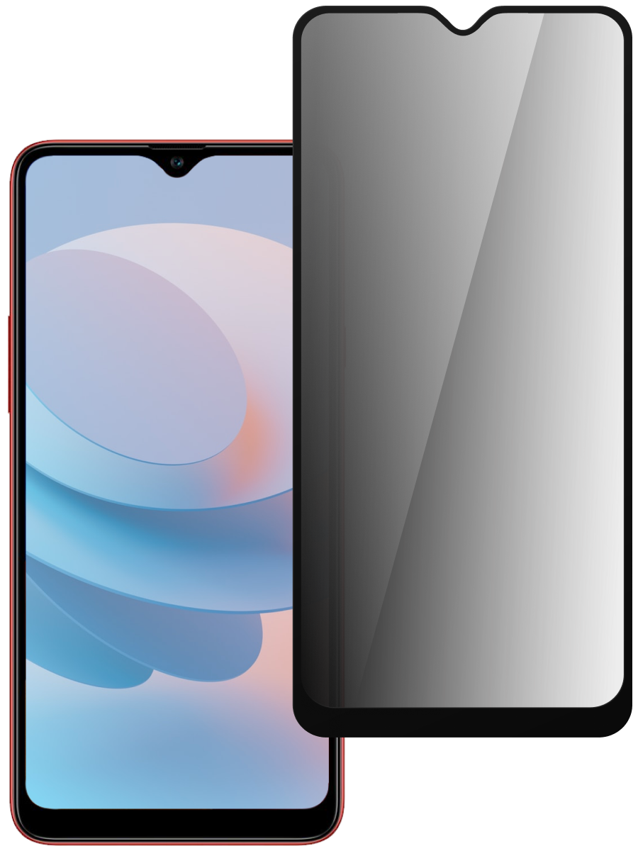 Защитное стекло для Samsung A20S Антишпион 5D Premium