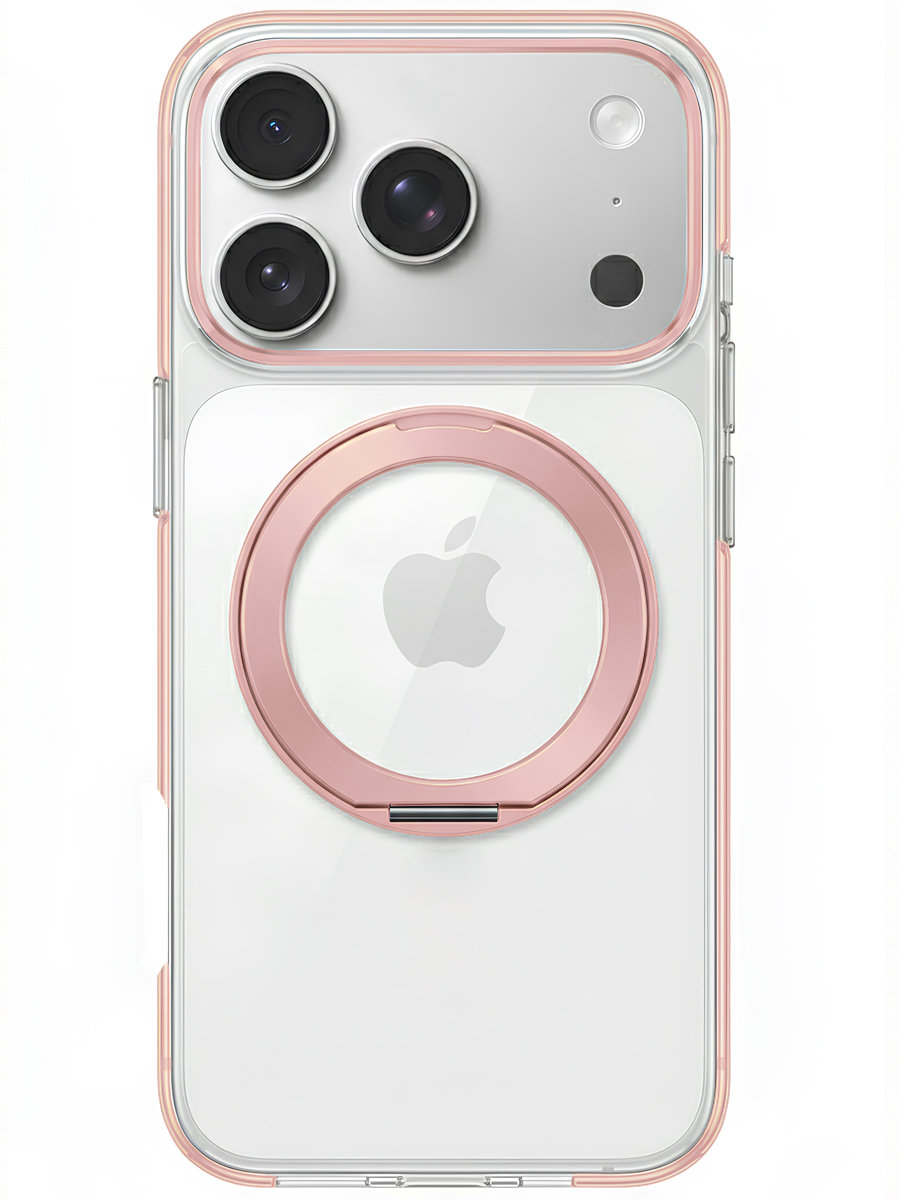 Чехол для iPhone 17 Pro Цветные кольца MagSafe силикон