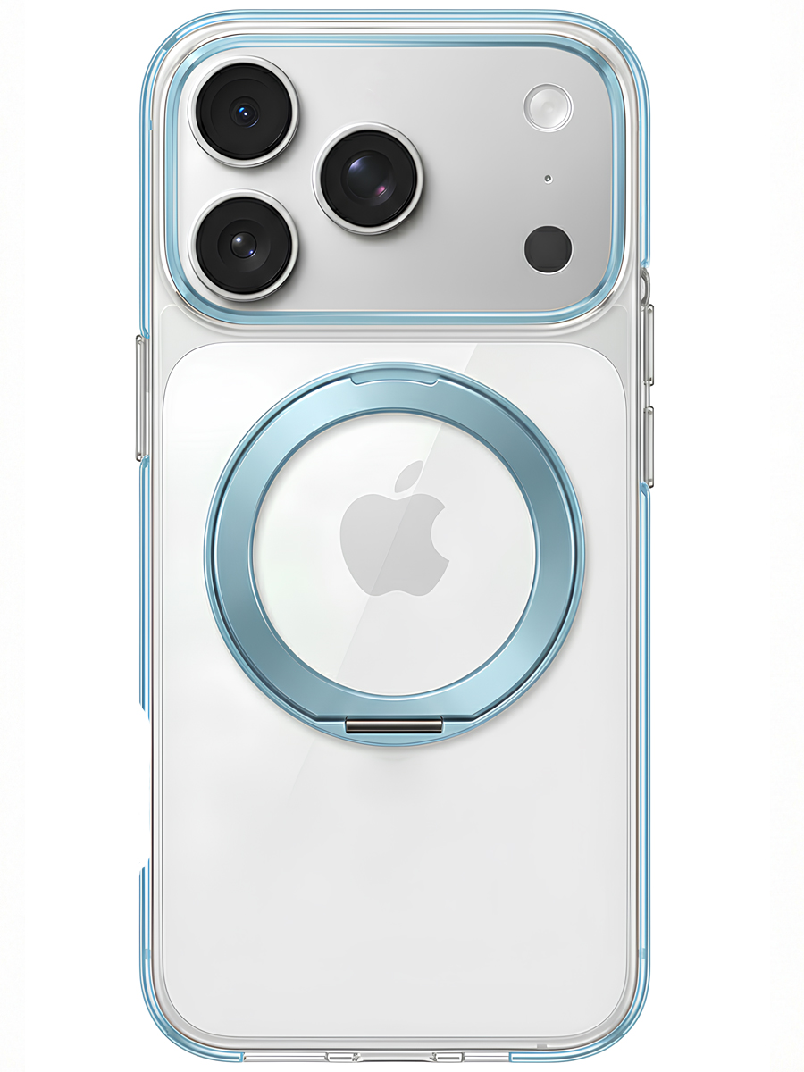 Чехол для iPhone 17 Pro Цветные кольца MagSafe силикон