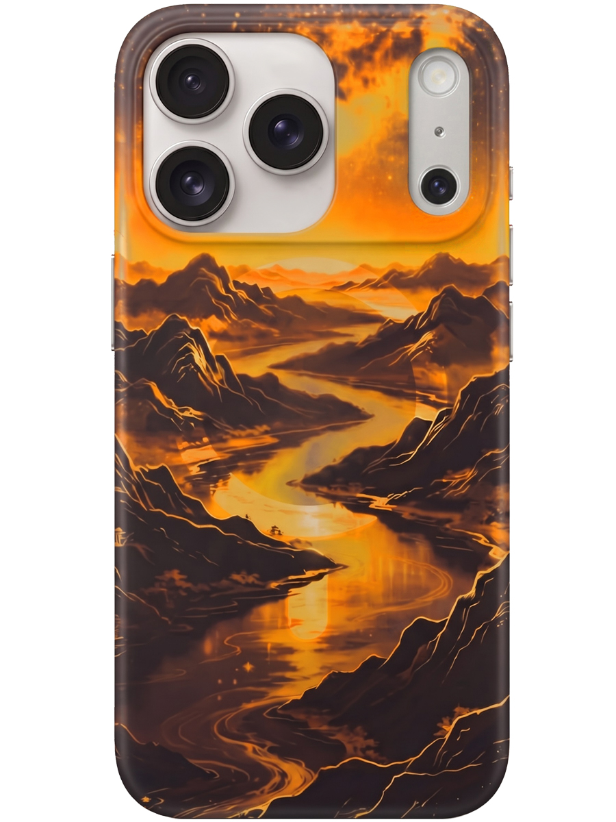 Чехол для iPhone 17 Pro / 18 Pro Закат MagSafe