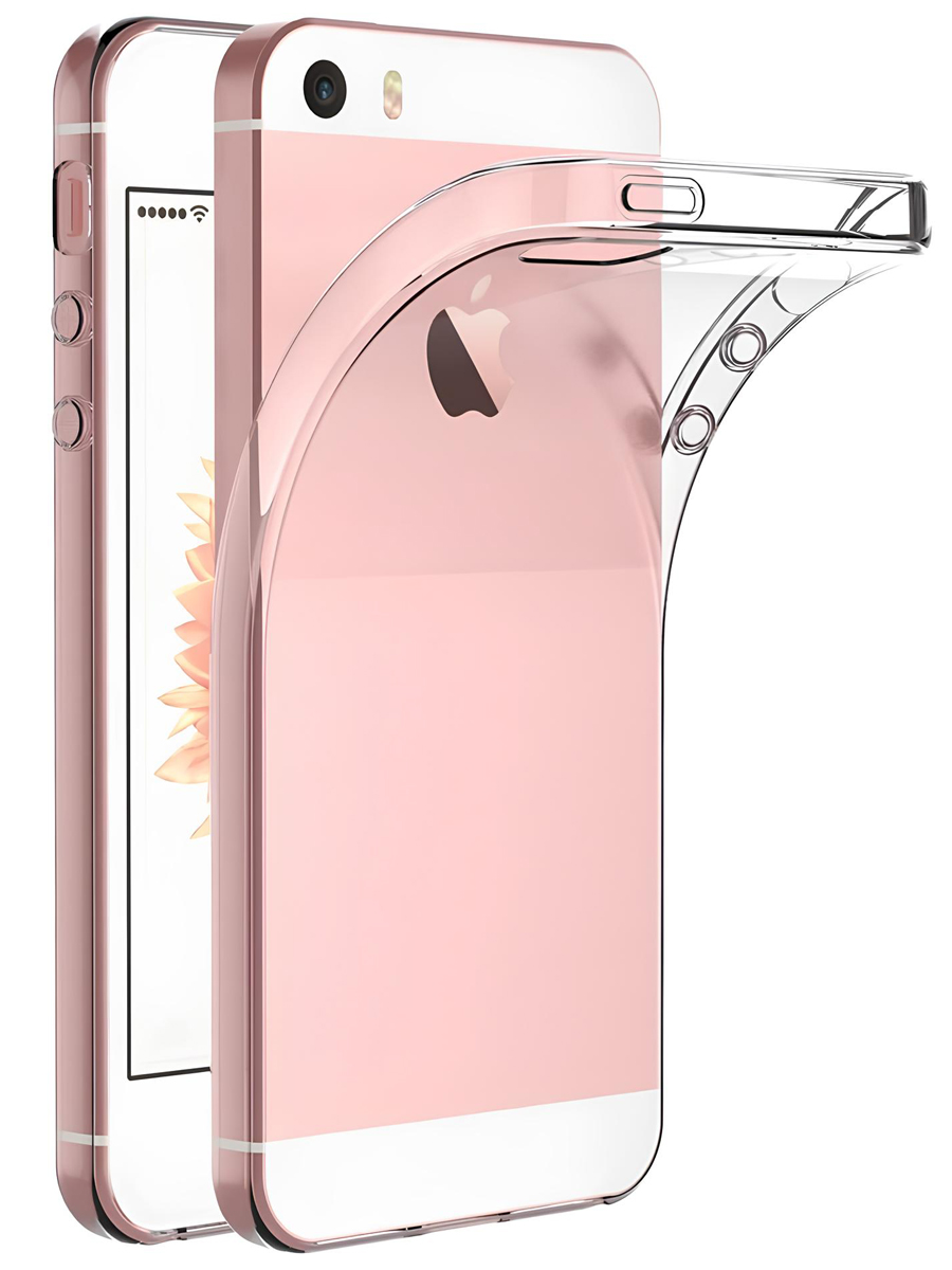 Чехол для iPhone 5 / 5S / SE Ультратонкий силикон Люкс