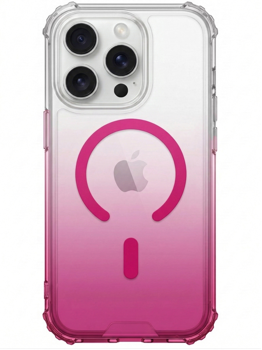 Чехол для iPhone 16 Pro Градиент MagSafe силикон