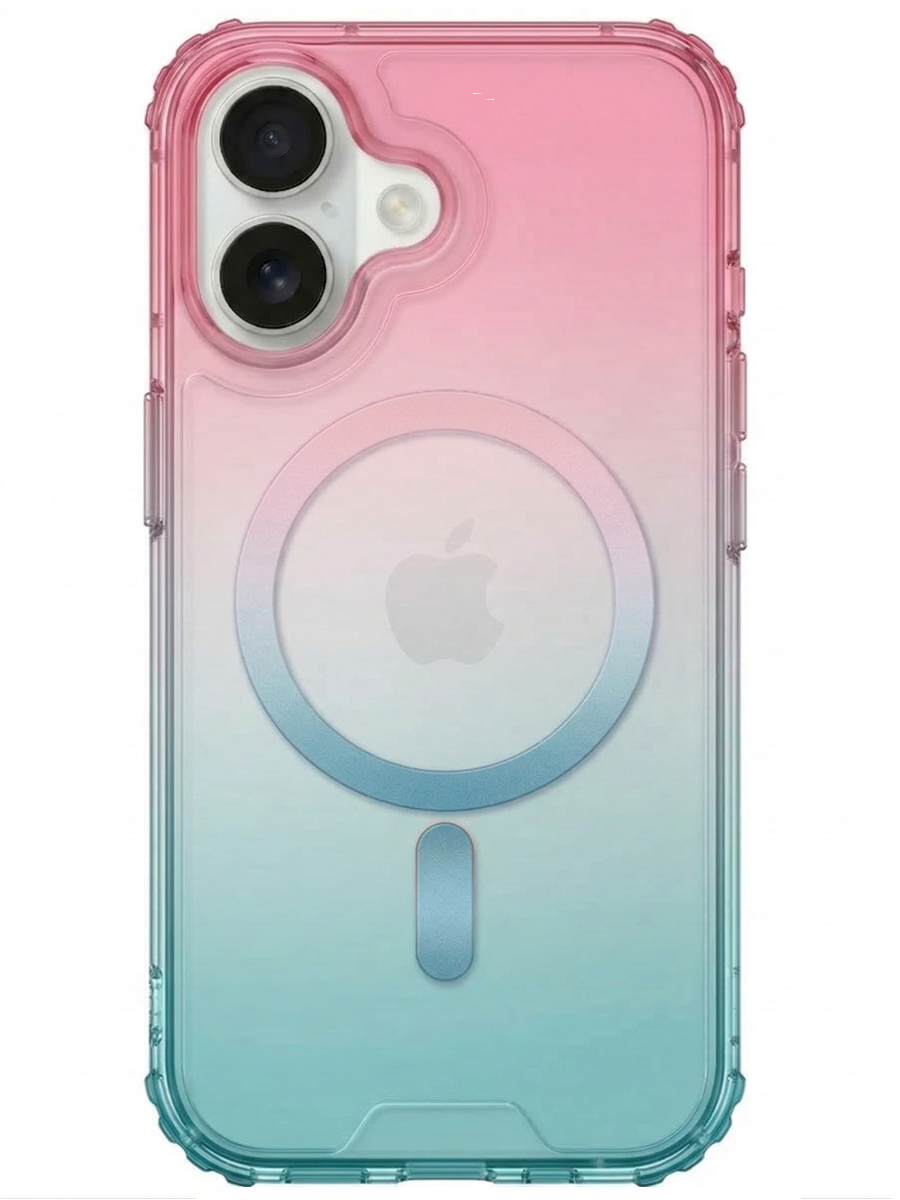 Чехол для iPhone 17 Градиент MagSafe силикон