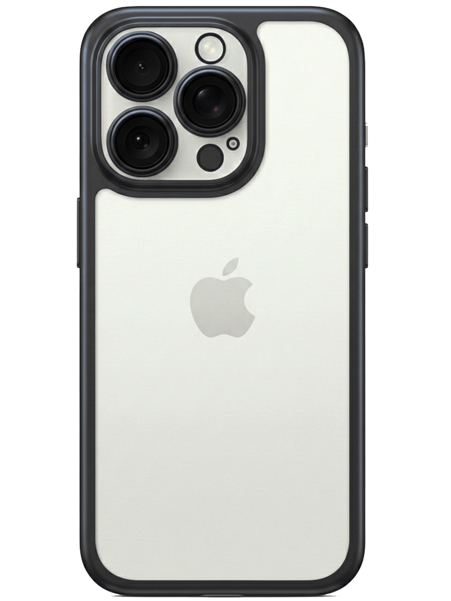 Чехол для iPhone 15 Pro Max Хромированные грани