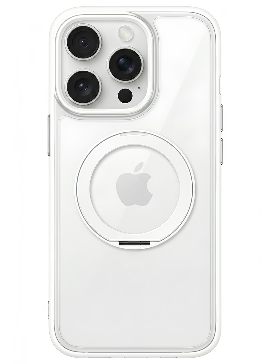 Чехол для iPhone 15 Pro Цветные кольца MagSafe силикон