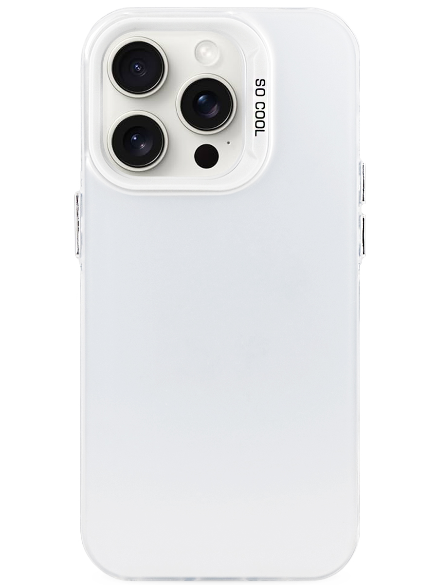 Чехол для iPhone 15 Pro Max So Прохладный пластик+силикон