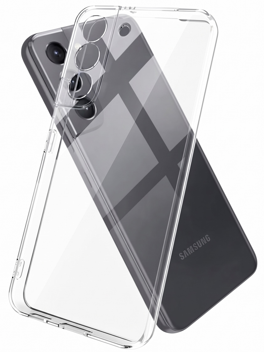 Чехол для Samsung S21 Ультратонкий силикон Люкс с защитой камеры