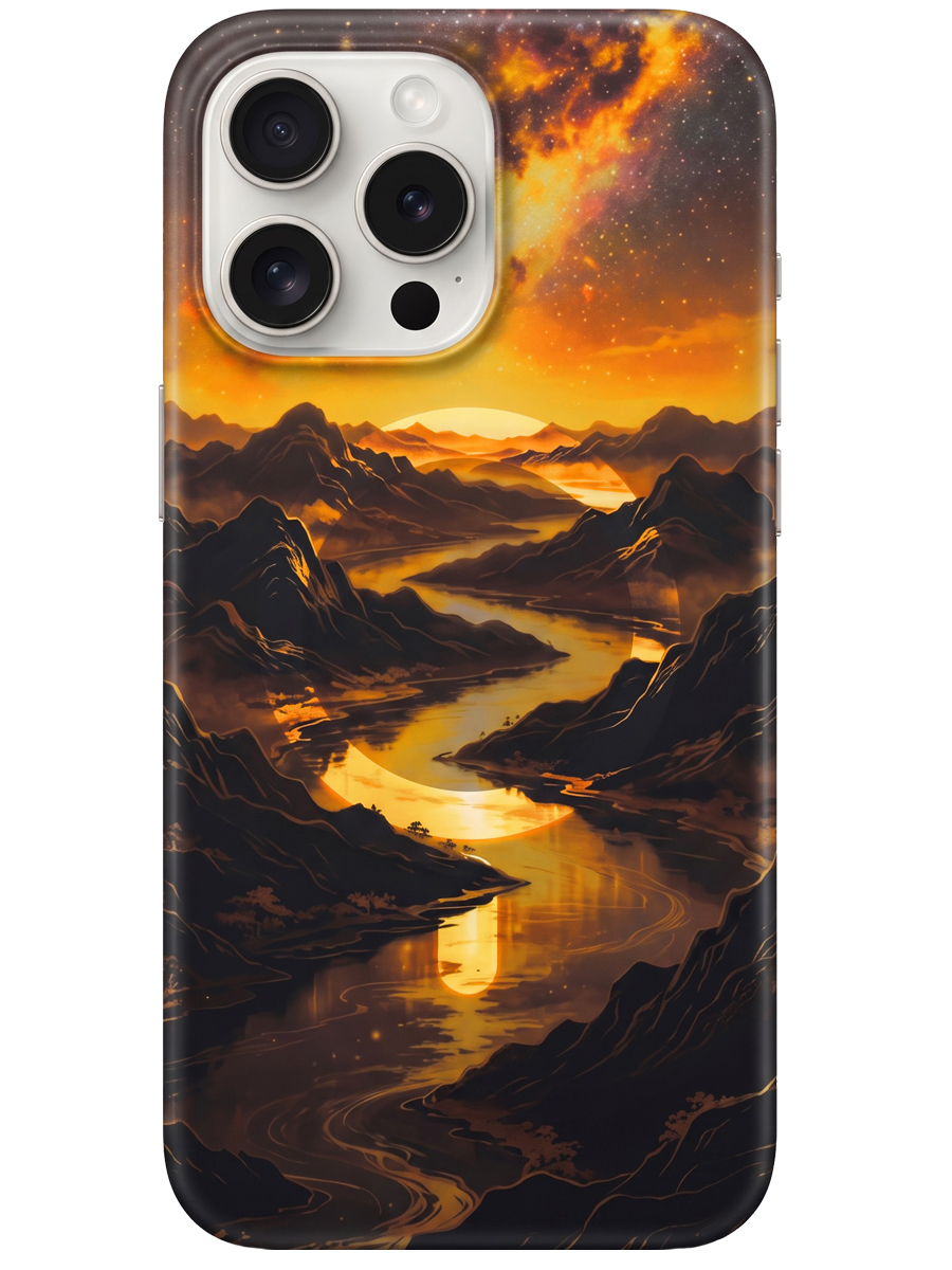 Чехол для iPhone 16 Pro Max Закат MagSafe