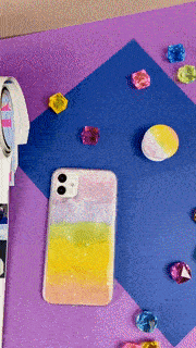 Чехол для iPhone X/XS Rainbow shine с попсокетом